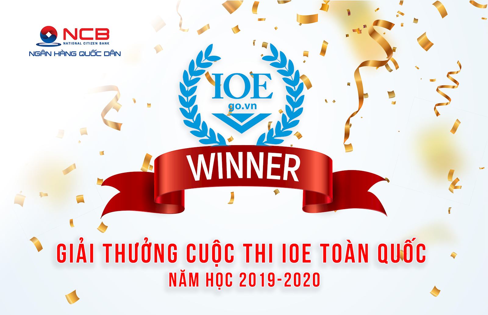 Công bố giải thưởng cuộc thi IOE toàn quốc năm học 2019-2020.