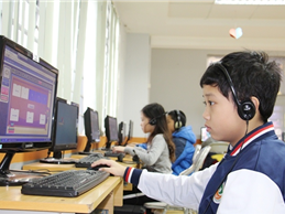 Học sinh khối Tiểu học trường Ngôi Sao Hà Nội hoàn thành vòng thi Olympic Tiếng Anh trên Internet cấp trường