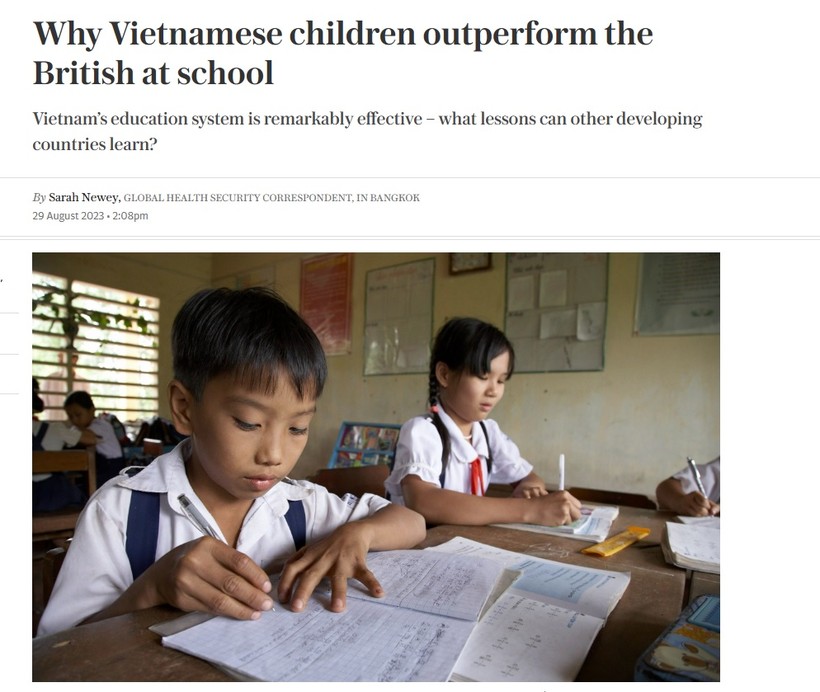 Báo Anh nêu lý do trẻ em Việt Nam học giỏi vượt trội