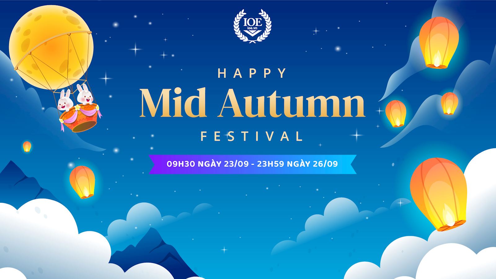 "Happy Mid-Autumn Festival": Cùng IOE chào đón Trung thu 2023!