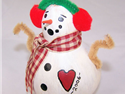 How To Craft a Christmas Gourd Snowman